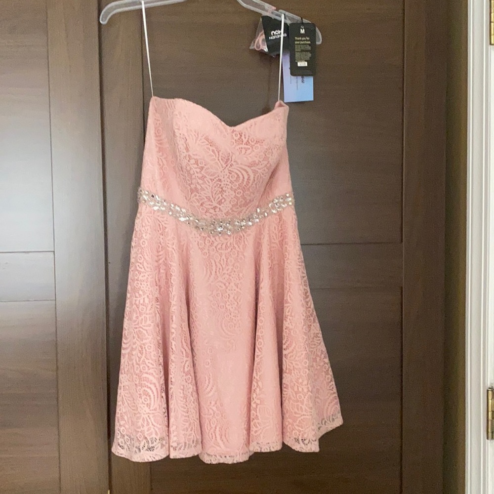 strapless dress new never worn with Tags